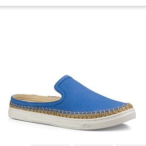UGG Caleel Blue Nubuck Espadrille Sneaker Size 7